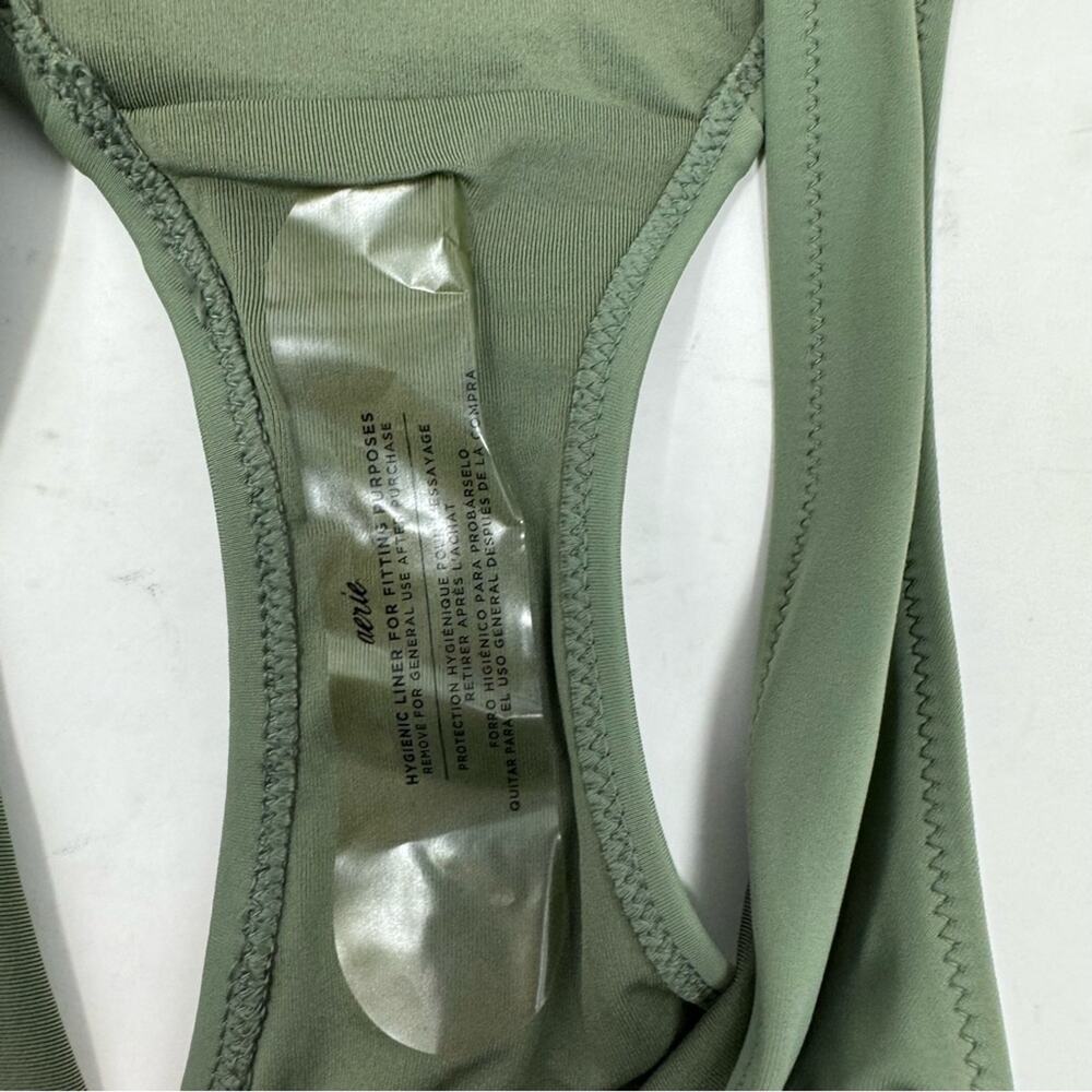 Aerie Cheeky Bikini Bottom Low Cut Olive Army Green Size XXL Vacation Beach NWOT - Picture 5 of 8